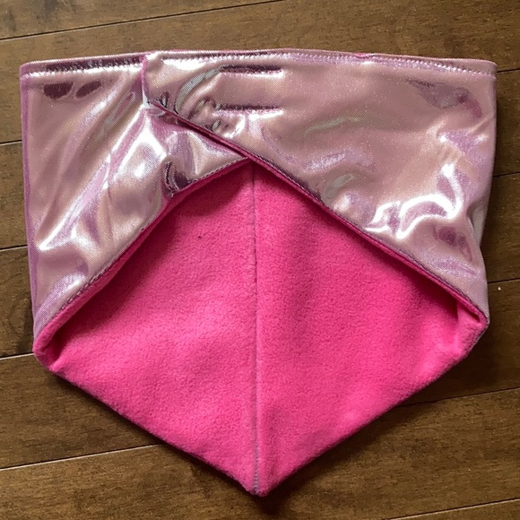 Pink shiny ski neck warmer - Picture 1 of 3